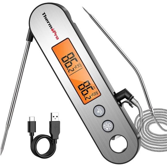 ThermoPro TP610 Programmable Dual Probe Meat Thermometer with - Main Image